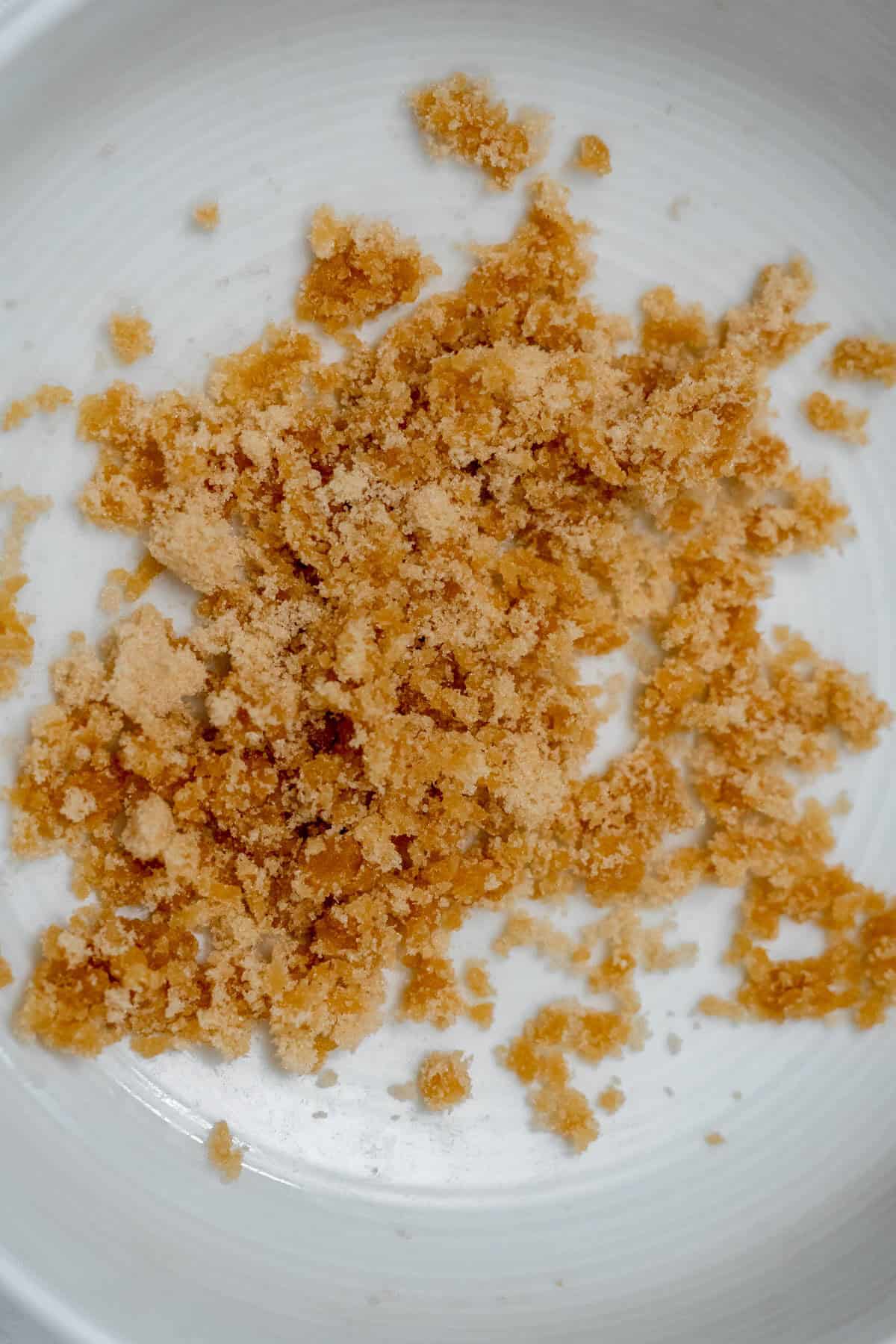 miso sugar mixture in a bowl.