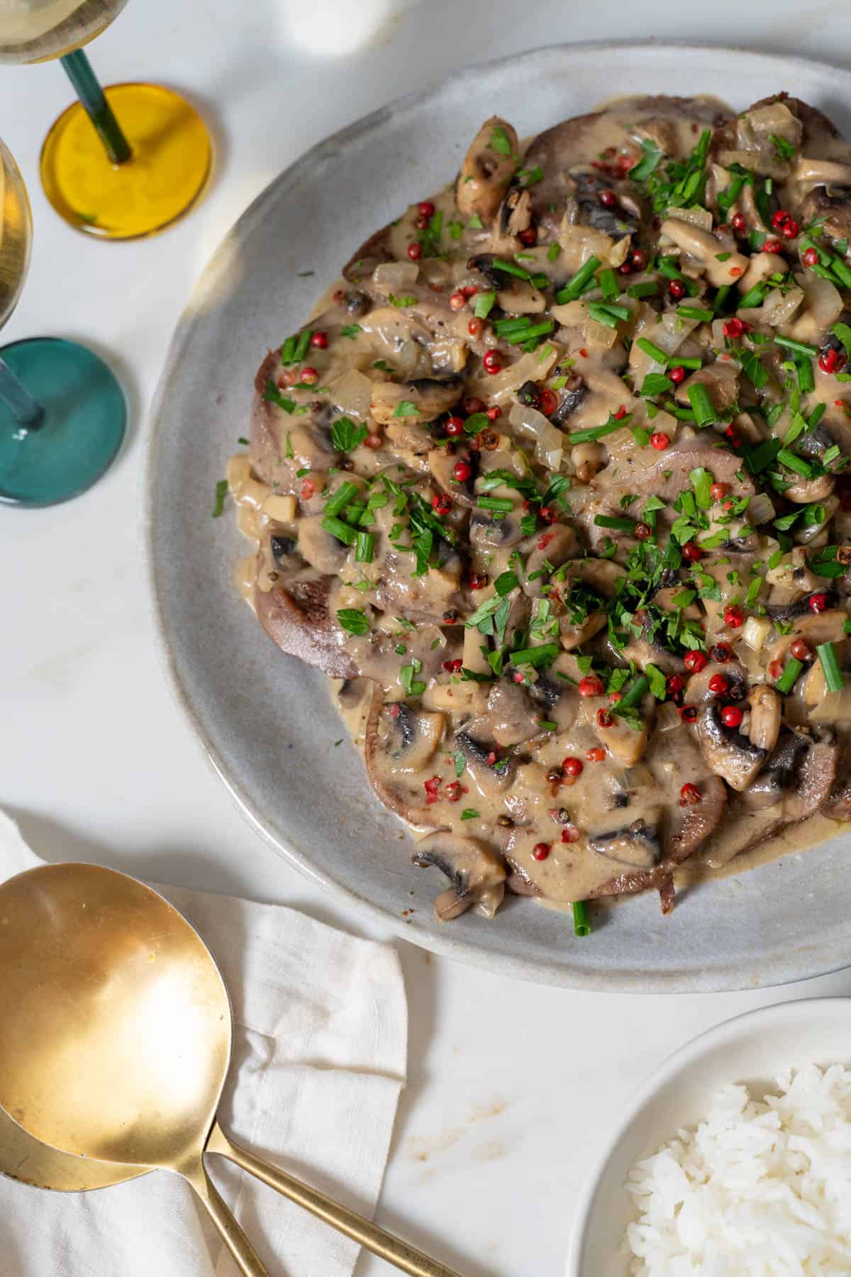 beef lengua served in a platter.